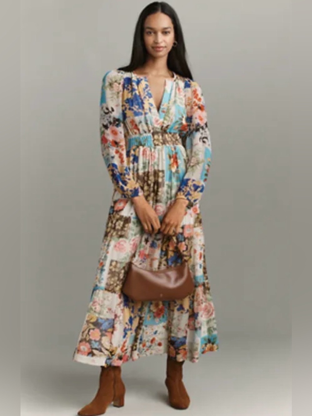 💫ANTHROPOLOGIE💫 The Somerset Maxi Dress: Long-Sleeve Chiffon Edition